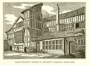 Whittingtons ház a Swithins Passage-ben, Moor-Lane