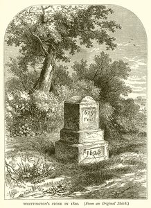 Whittingtons Stone 1820-ban alkotó: English School