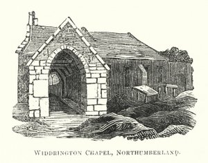 Widrington-kápolna, Northumberland (metszet) alkotó: English School