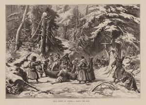 Oroszország vad sportjai, I, A bőr levétele (metszet) alkotó: English School