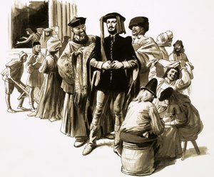 William Caxton sikeres kereskedő volt, mielőtt a nyomtatás felé fordult alkotó: English School