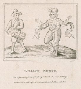 William Kempe, a Dogberry eredeti előadója a Sok hűhó semmiért című filmben alkotó: English School