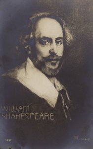 William Shakespeare (1564-1616 körül), angol drámaíró és költő (litho) alkotó: English School