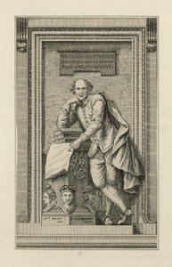 William Shakespeare emlékmű alkotó: English School