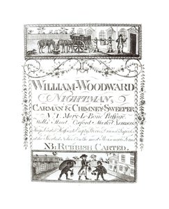 William Woodward, Nightman, Carman és kéményseprő, No. 1 Mary-Le-Bone Passage, Wells Street, Oxford Market, London alkotó: English School