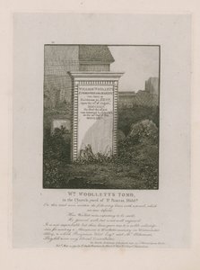 William Woollett sírja alkotó: English School