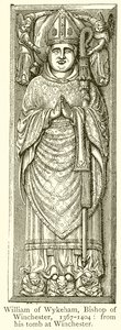 Wykehami Vilmos, Winchester püspöke, 1367-1404 alkotó: English School