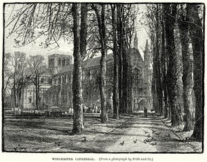 Winchester Cathedral (metszet) alkotó: English School