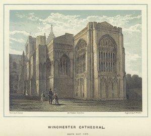 Winchester katedrális, délkeleti nézet alkotó: English School