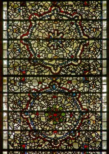 Ablak Five-Sisters grisaille-t ábrázolva alkotó: English School