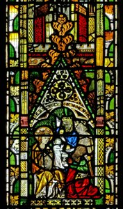 Az N2 ablak a Mágusok imádatát ábrázolja alkotó: English School