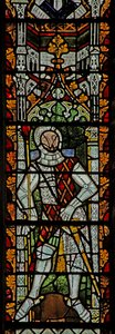 Gilbert III de Clare-t ábrázoló n4 ablak alkotó: English School