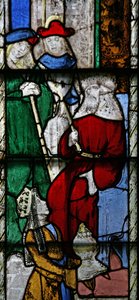 Az n5 ablak Salamont és Sábát ábrázolja alkotó: English School