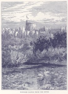 Windsori kastély a folyó felől alkotó: English School