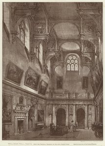 Wollaton Hall, Notts (litho) alkotó: English School