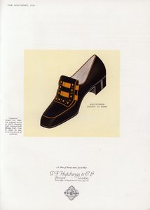 Női cipőreklám, 1930-as évek alkotó: English School