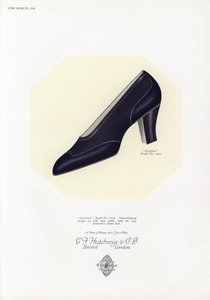 Női cipőreklám, 1930-as évek alkotó: English School