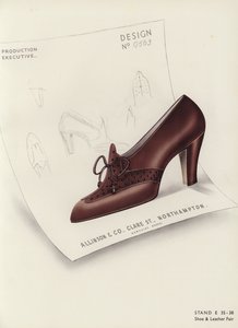 Női cipőreklám, 1930-as évek alkotó: English School