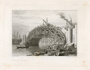 Works, Strand Bridge (azaz Waterloo Bridge), London alkotó: English School