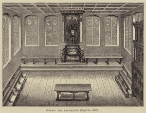 Worms, The Kaisersaal, Imperial Hall (metszet) alkotó: English School
