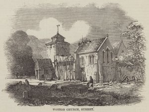 Wotton Church, Surrey (metszet) alkotó: English School