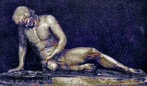 Sebesült Gallia, illusztráció: Victor Duruy Róma története című könyvéből, 1884-ben (digitálisan javított kép) alkotó: English School