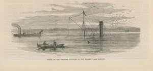 A Batavier gőzhajó roncsa a Temzében alkotó: English School