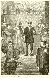 Wyatt a kivégzés felé tartva kijelenti, hogy Lady Elizabethnek nem volt része a felkelésében alkotó: English School