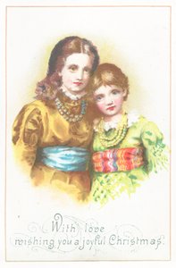 Fiatal lányok, karácsonyi kártya alkotó: English School