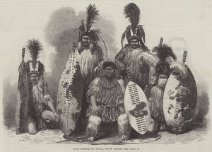 Zulu Kaffirs of Natal, Dél-Afrika (metszet) alkotó: English School