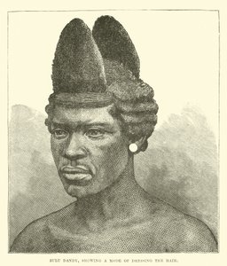 Zulu dandy, bemutatja a hajviselet módját alkotó: English School
