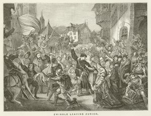 Zwingle elhagyja Zürichet alkotó: English School