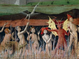 Purgatórium, részlet a Szűz Koronázása Oltárképből