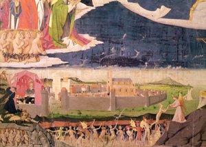 A Kárhozottak a Purgatóriumban, a „Szűz megkoronázása”-ból, 1454-ben készült el (57626. részlet)
