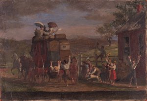 Tanulmány a Pemigewasett Coach számára, 1880-89 körül