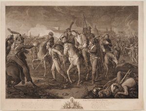 Aleksey Melissino tábornok halála 1813. augusztus 26-án alkotó: Ephraim Gottlieb Krüger