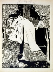 Salamon és Sába, a Juda című könyvből, amelyet Ephraim Moses Lilien (1874-1925) illusztrált. Liliant a Jugendstil (német szecessziós) stílusban megalkotott cionista ikonográfia atyjaként tartják számon. Illusztrálta a „Juda” (1900) című bibliai verseskötet