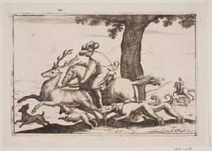 Parforce vadászat alkotó: Erasmus Sigismund Resch