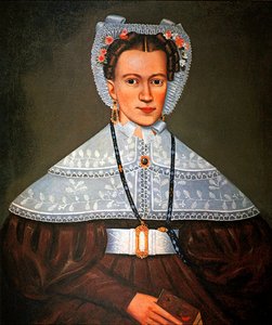 Mrs. Pearce, 1835 körül (olaj, fedélzeten)