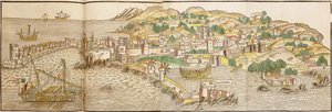 Panorámás kilátás Rodoszra, 1486
