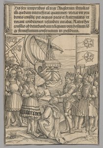 Maximilian és VII. Henrik Anglia, 11. tábla a Történelmi jelenetek I. Maximilianus császár életéből a Diadalívből
