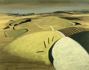 Road Over the Downs, 1983 (akril a kártyán)