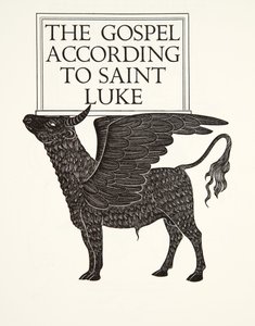 Szent Lukács fekete borja alkotó: Eric Gill