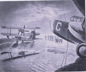 Reggel a parádén, a British Adventure-ből, amelyet a Collins adott ki, 1947 alkotó: Eric Ravilious