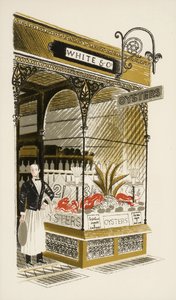 Oyster Bar, 1938 körül alkotó: Eric Ravilious