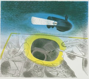 Tengeralattjáró-sorozat: Bevezető litográfia alkotó: Eric Ravilious