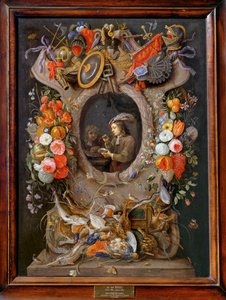 Szappanbuborékok, a Teniers által készített medalion ...