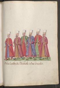 A szultána szerája; hat őr ... alkotó: Erich Lessing