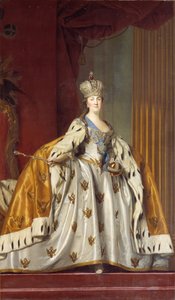 II. Katalin császárné portréja 1729-1796 koronázási ruhájában, 1766. alkotó: Erichsen