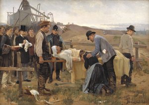 Egy sebesült munkás alkotó: Erik Henningsen